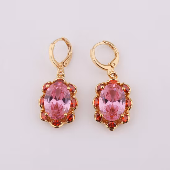European Popular Fashion 18K Gold Style Long Drop Earrings Jewelry